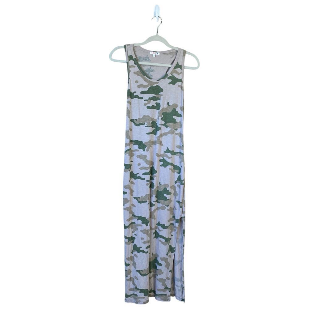 SUNDRY Camo Tank Sleeveless Racerback Midi Dress Size 0 XS Casual Summer
